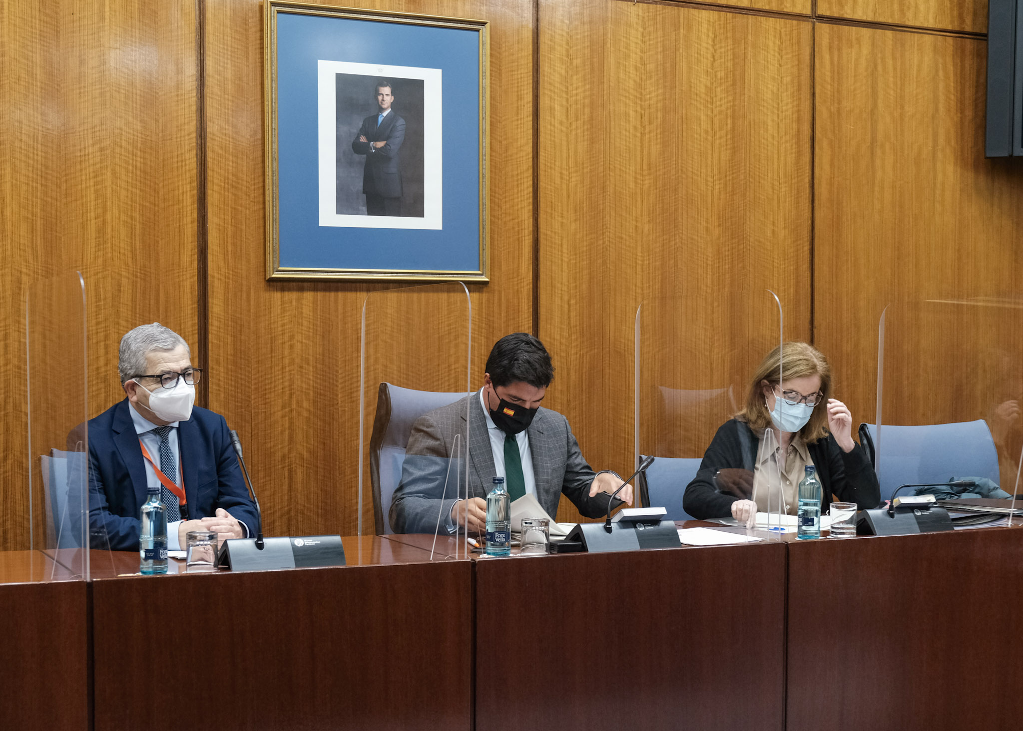 Agustín Barberá, al inicio de su comparecencia