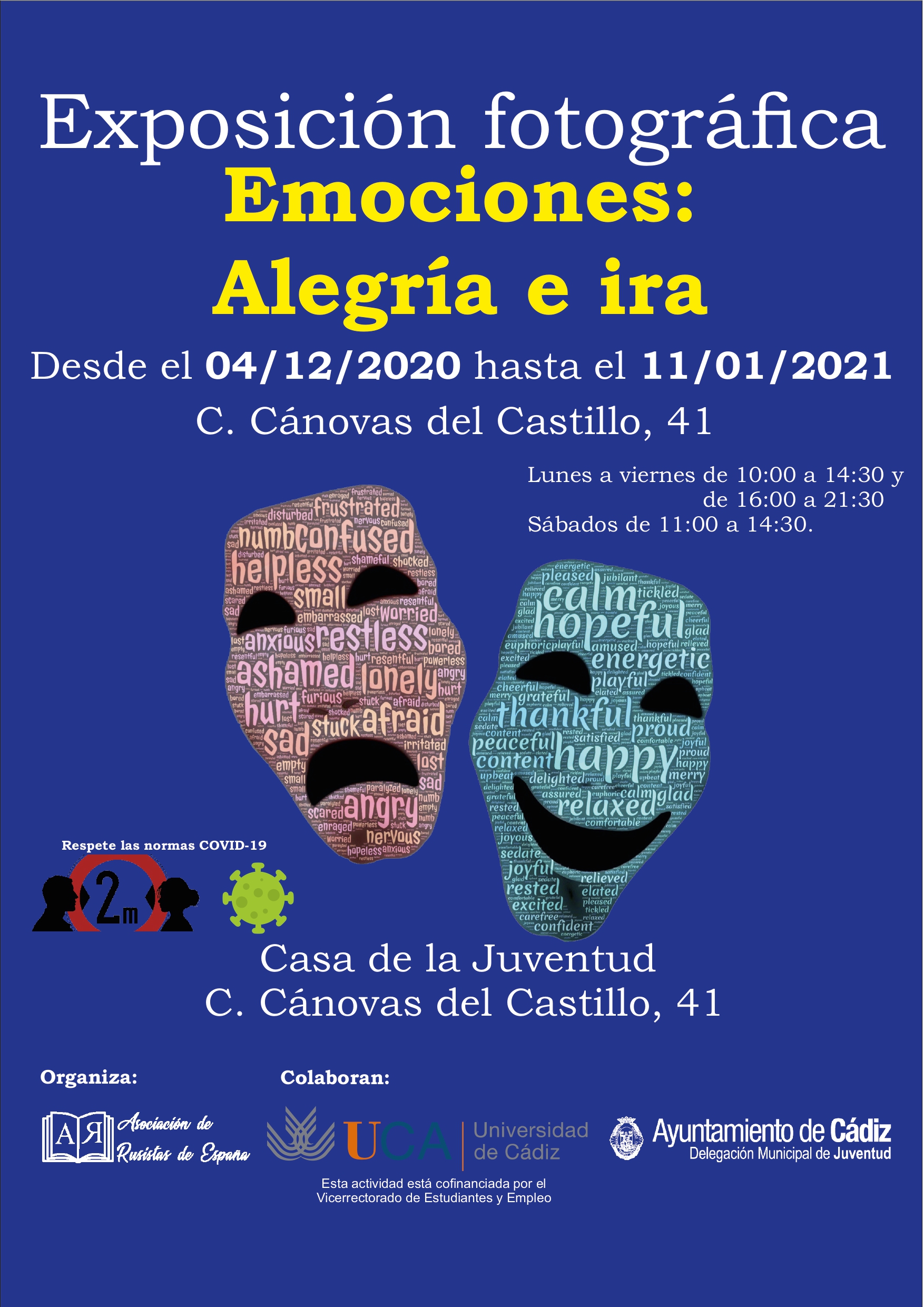 La Casa de la Juventud acoge la exposición fotográfica ‘Emociones: Alegría e ira’ La Casa de la Juventud acoge la exposición fotográfica ‘Emociones: Alegría e ira’