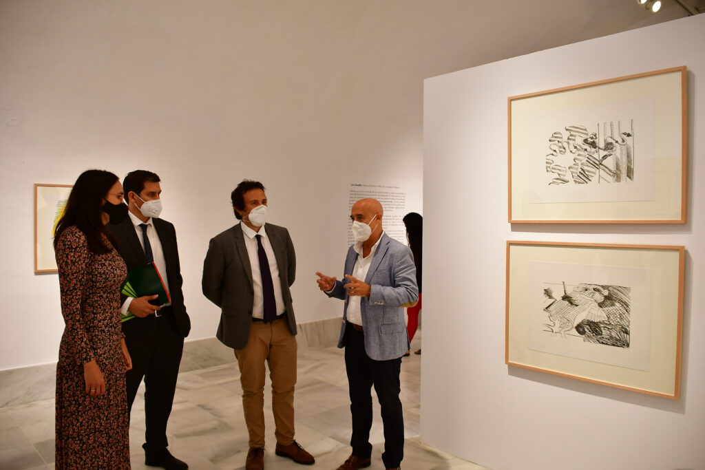 Inauguración exposición "CarmenmásetcéterAs", de Luis Gordillo,