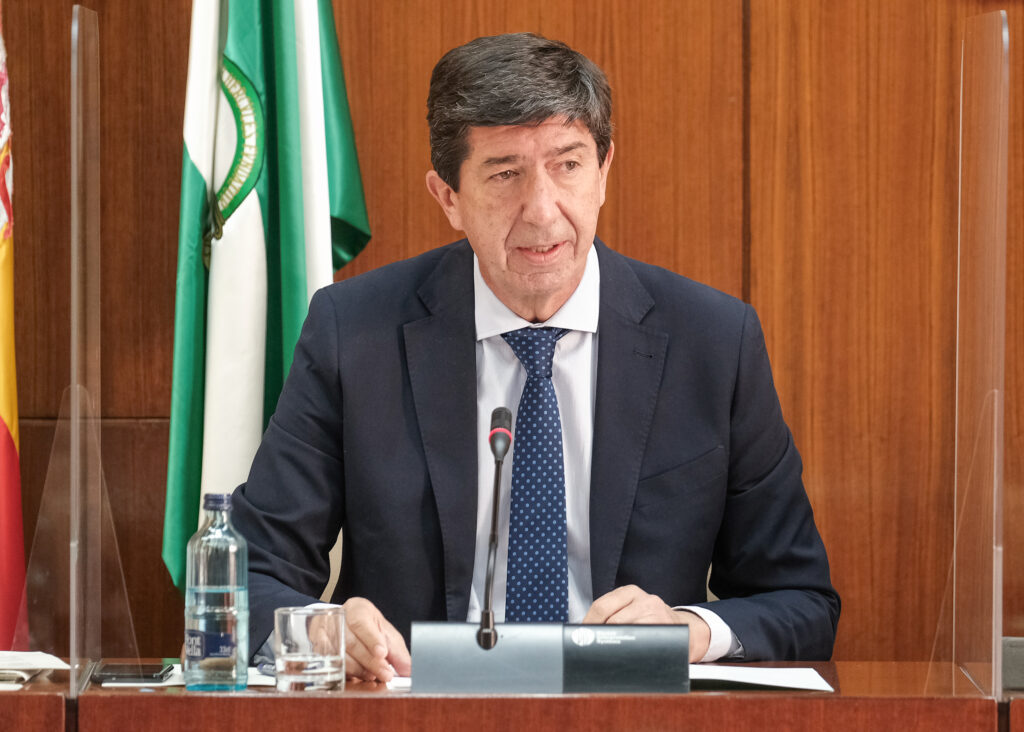 El vicepresidente de la Junta de Andalucía y consejero de Turismo, Juan Marín