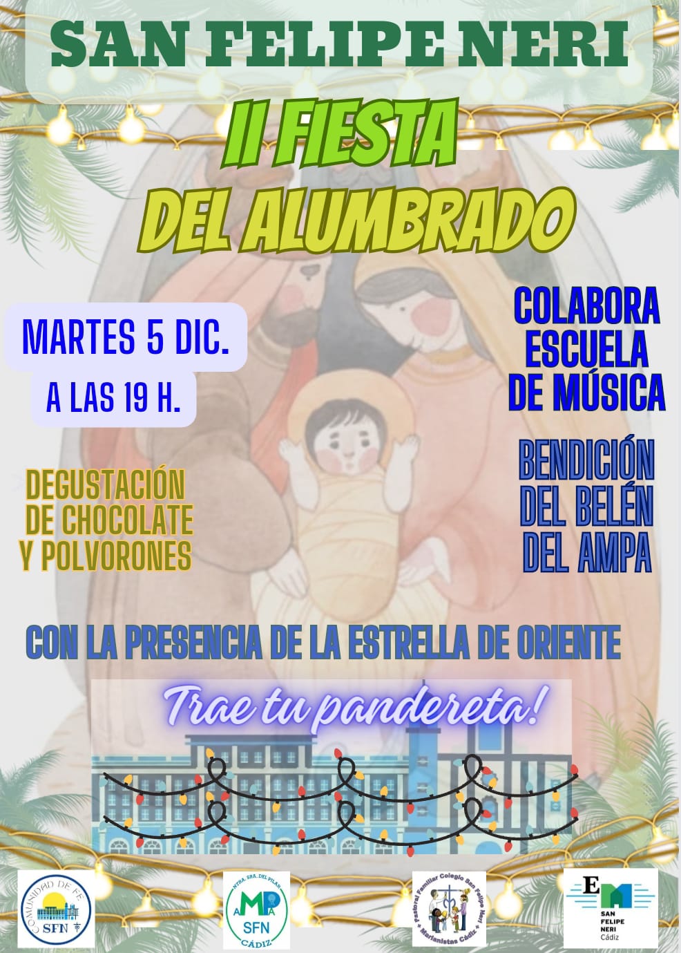 El colegio San Felipe Neri de Cádiz anuncia su II Fiesta del Alumbrado